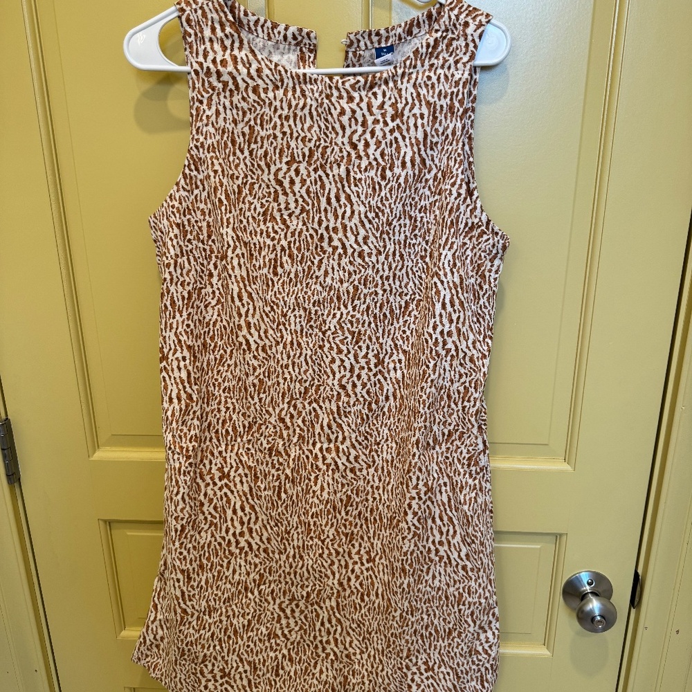 Old Navy Sleeveless Printed Shift Dress – Size Medium Tall